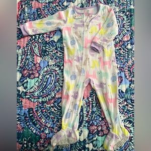 Toddler Girl Fleece Zipper Pajamas
